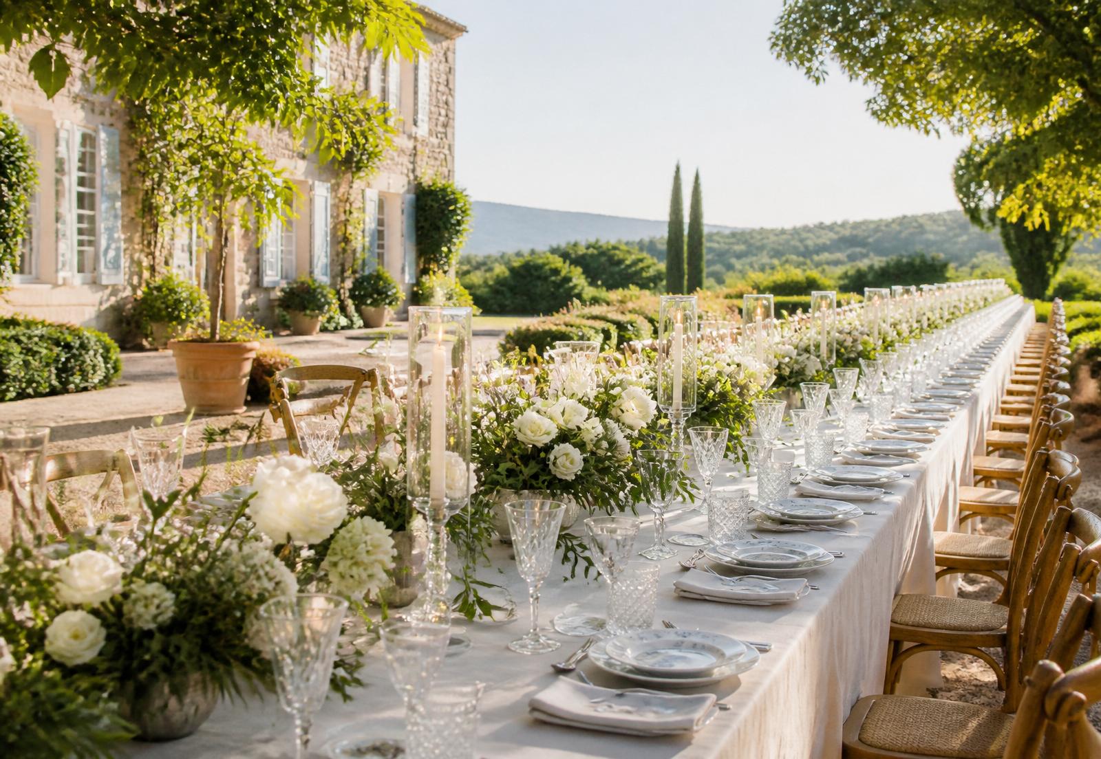 Elegant wedding reception seating plan generated with GuestSeater AI seating planner